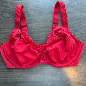 Gorgeous Simone Perele Caresse Full Cup Underwire Bra - Tango Red - 38E